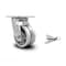 Service Caster 4 Inch V Groove Semi Steel Swivel Caster with Roller Bearing and Swivel Lock SCC SCC-30CS420-VGR-BSL - alternate 1